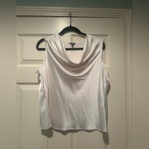 Express Swoop Neck Satin Top